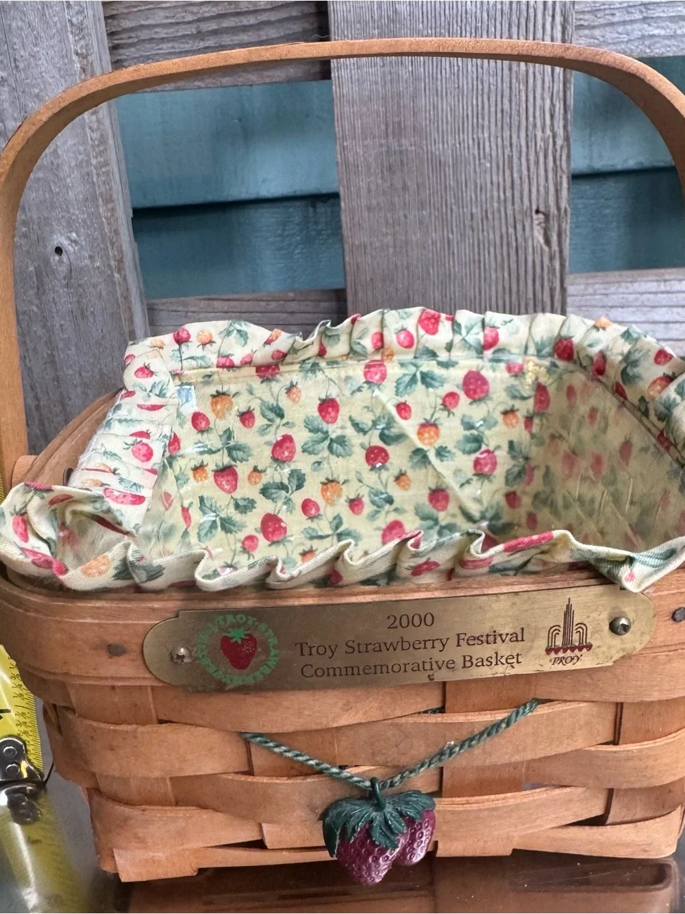 Longaberger 2000 Troy Strawberry Festival Commemorative Basket